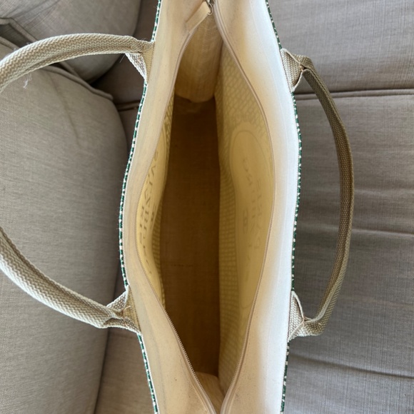 RARE Chanel “Paris Salzburg” green/canvas shopping tote . NWOT Mirror CD DVD - Picture 8 of 16